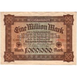 ALEMANIA 1 MILLÓN MARCOS 1923