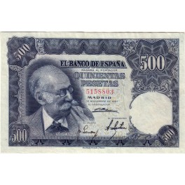 SIN SERIE 500 PESETAS 1951 MARIANO BENLLIURE