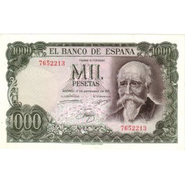 SIN SERIE 1000 PESETAS 1971 ECHEGARAY