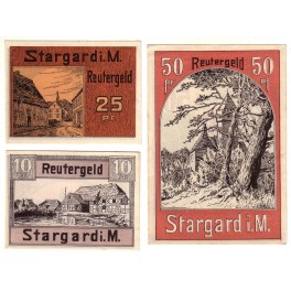 ALEMANIA LOTE 3 NOTGELD 1922 STARGARD
