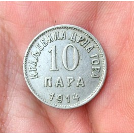 MONTENEGRO 10 PARA 1914