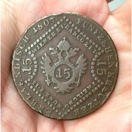 AUSTRIA 15 KREUTZER 1807
