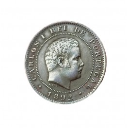 PORTUGAL 10 REIS 1892 CARLOS I