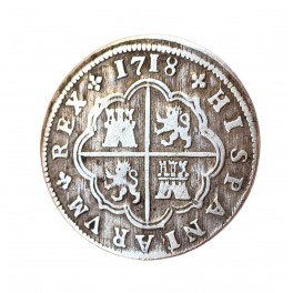 2 REALES FELIPE V 1718 SEGOVIA