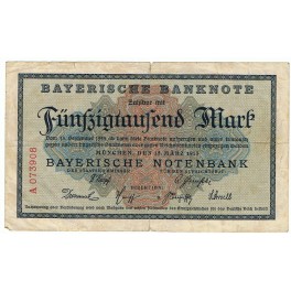 ALEMANIA 50000 MARK 1923 MÜNCHEN