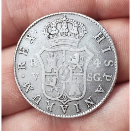 4 REALES FERNANDO VII 1810 VALENCIA