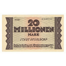 ALEMANIA 20 MILLONES MARK 1923 DÜSSELDORF