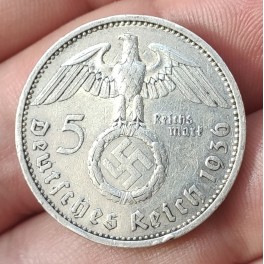 ALEMANIA 5 MARCOS 1936-A