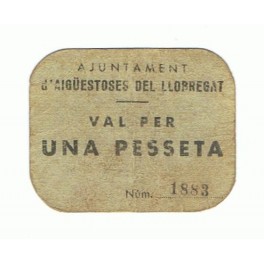 AIGÜES TOSSES LLOBREGAT 1 PESETA