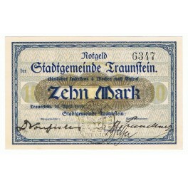 ALEMANIA 10 MARK 1919 TRAUNSTEIN