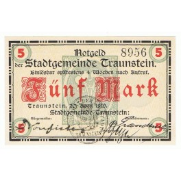 ALEMANIA 5 MARK 1919 TRAUNSTEIN