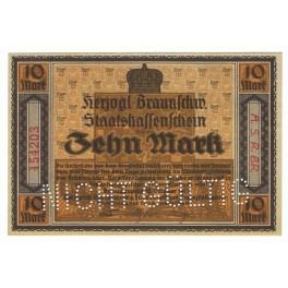 ALEMANIA 10 MARK 1918 BRAUNSCHWEIG