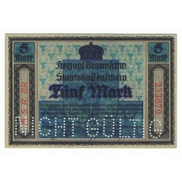 ALEMANIA 5 MARK 1918 BRAUNSCHWEIG