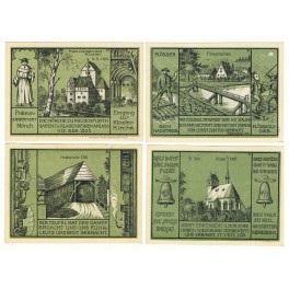 ALEMANIA LOTE 4 NOTGELD 50 PFENNIG 1921 WÜNSCHENDORF