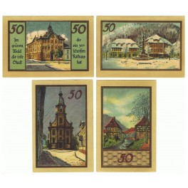 ALEMANIA LOTE 4 NOTGELD 50 PFENNIG GUHL