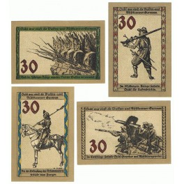 ALEMANIA LOTE 4 NOTGELD 30 PFENNIG GUHL
