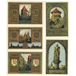 ALEMANIA LOTE 5 NOTGELD SCHLEUSINGEN