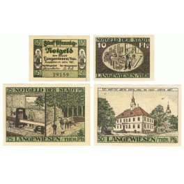 ALEMANIA LOTE 4 NOTGELD 1921 LANGEWIESEN