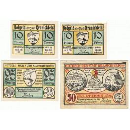 ALEMANIA LOTE 4 NOTGELD 1921 KRANICHFELD