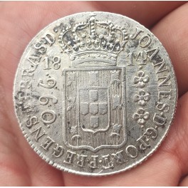 BRASIL 960 REIS 1814 (sobre 8 reales)