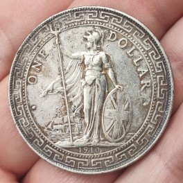 GRAN BRETAÑA TRADE DOLLAR 1910 HONG KONG