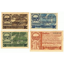ALEMANIA LOTE 4 NOTGELD 1921 GROSS WIRSCHLEBEN